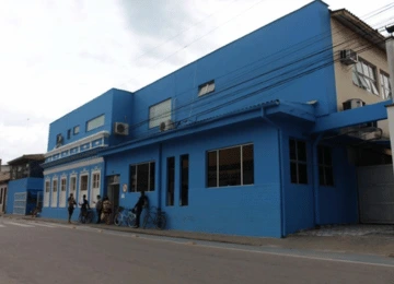 Foto da fachada do hospital Sta Casa de Ubatuba